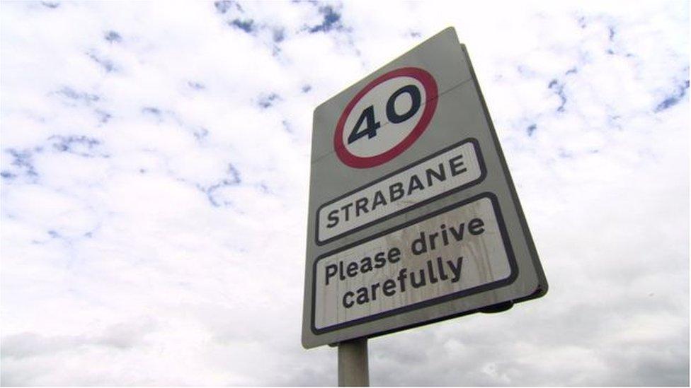 Strabane street sign