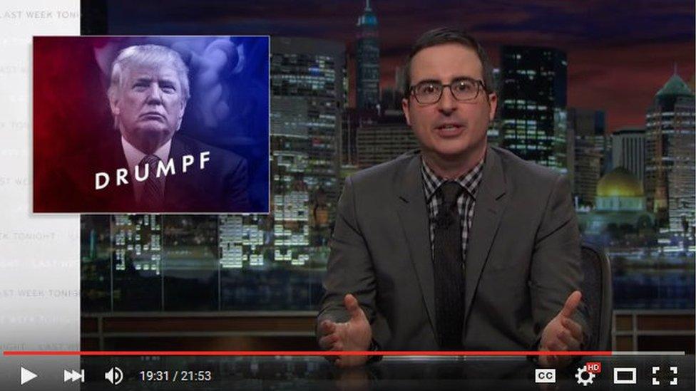 John Oliver's segment on Donald "Drumpf" has over 1 million views