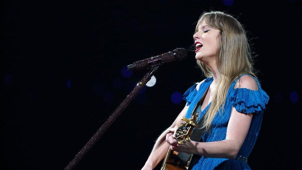 Taylor Swift performing Wednesday at the Tokyo Dome