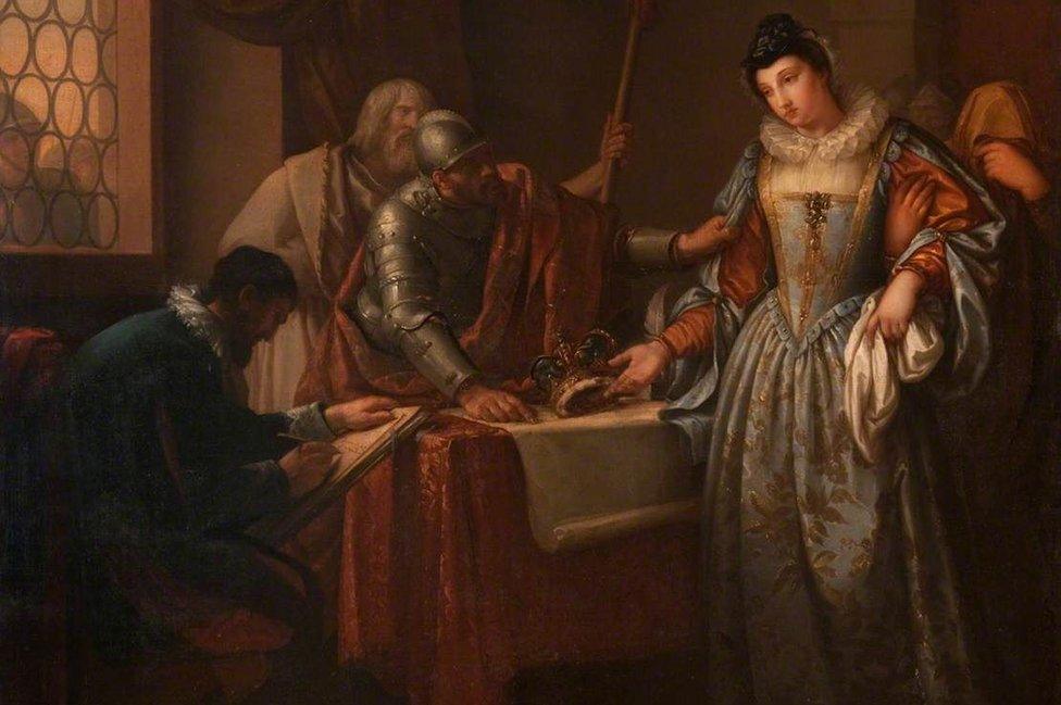 The Abdication of Mary, Queen of Scots by Gavin Hamilton