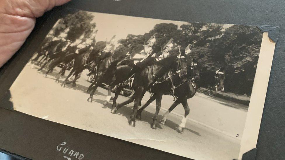 Tony Hendry on horseback