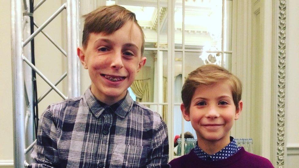 Marcus with Jacob Tremblay