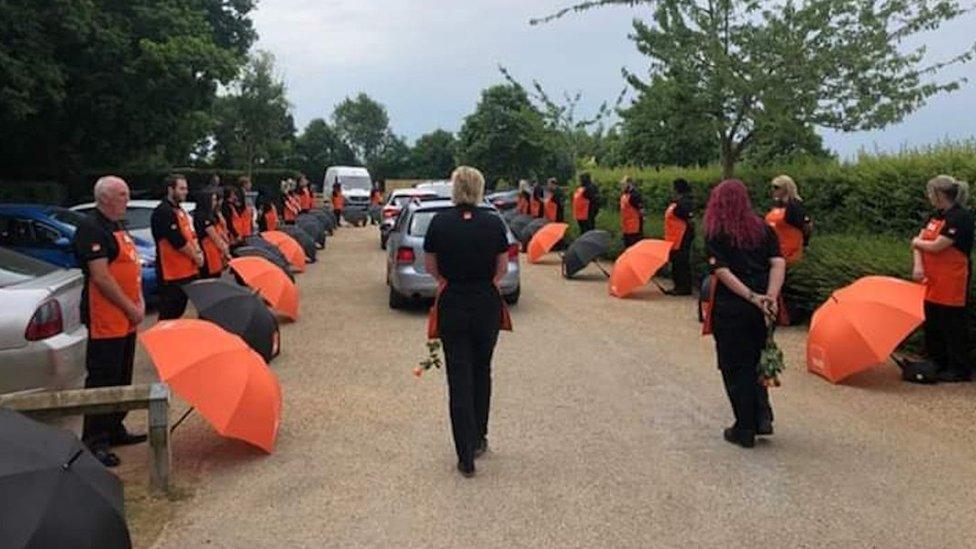 Jack Stevens' funeral