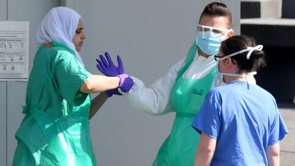 Health workers in PPE