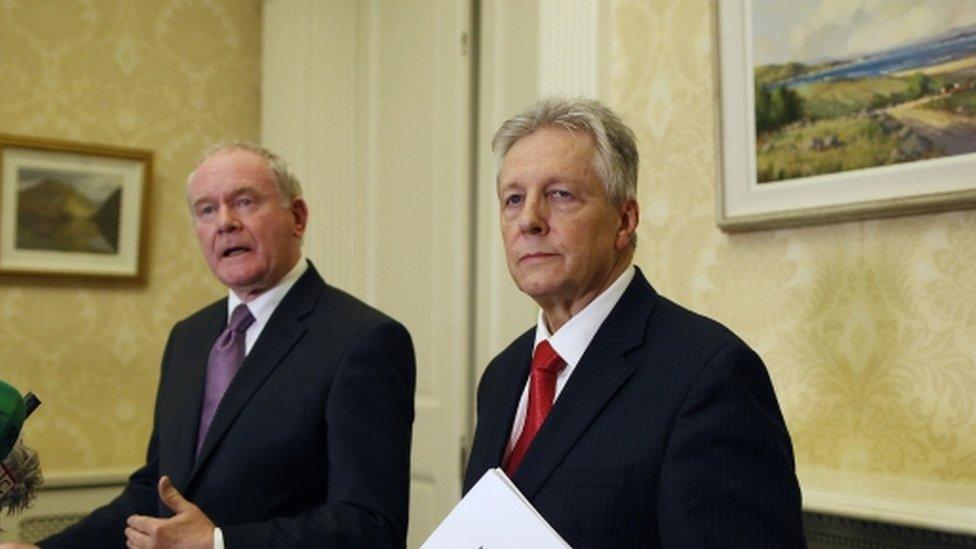 Martin McGuinness and Peter Robinson have given their support to the strategy