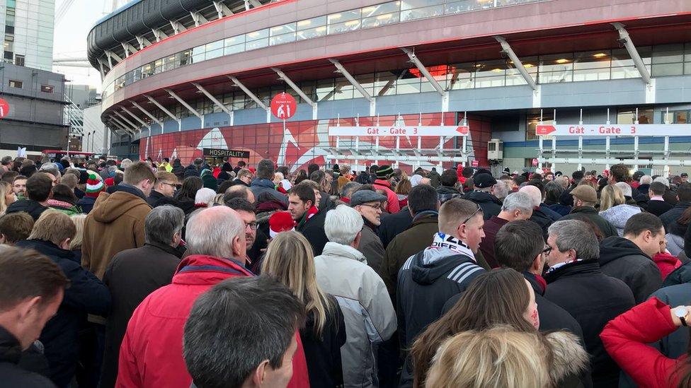 Fans at the Principality Stadium