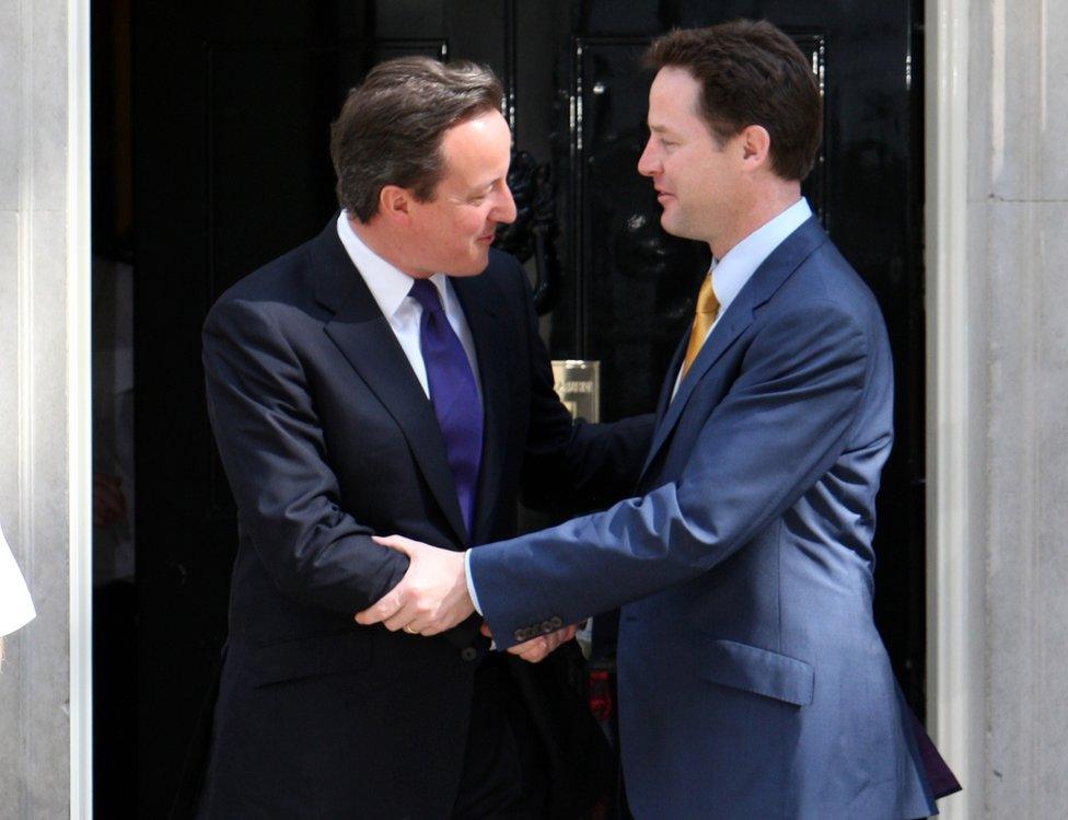 David Cameron and Nick Clegg