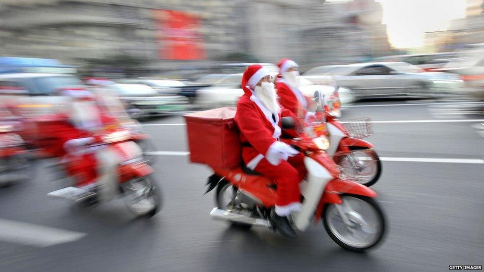 South Korean Santa