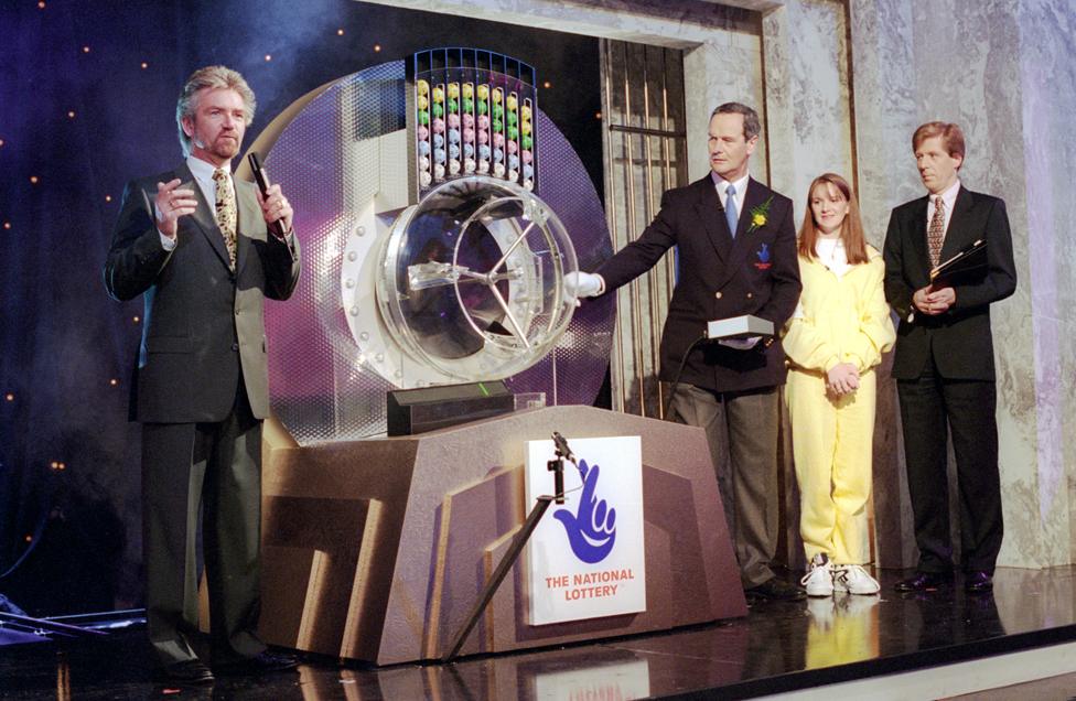 The National Lottery was launched in 1994 by Noel Edmonds