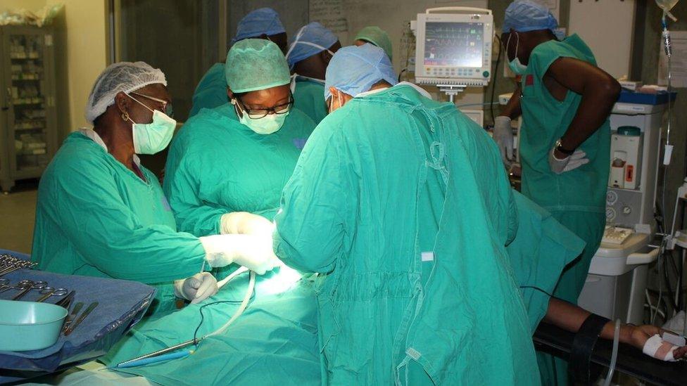 Operating theatre at Oshakati hospital