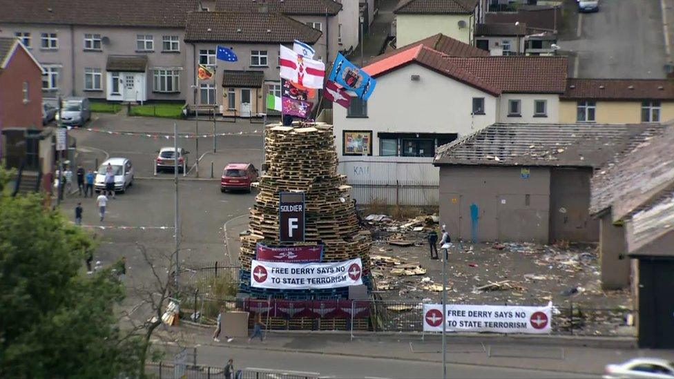 Bogside bonfire