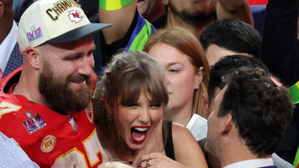 Taylor Swift and Travis Kelce