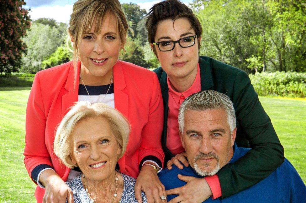 Mel Giedroyc, Sue Perkins, Mary Berry and Paul Hollywood