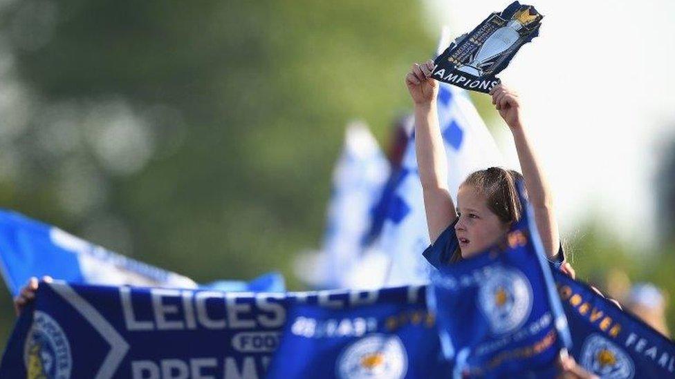 LCFC girl in crowd