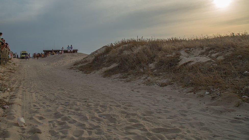 Beach at Zahara de los Atunes in 2015