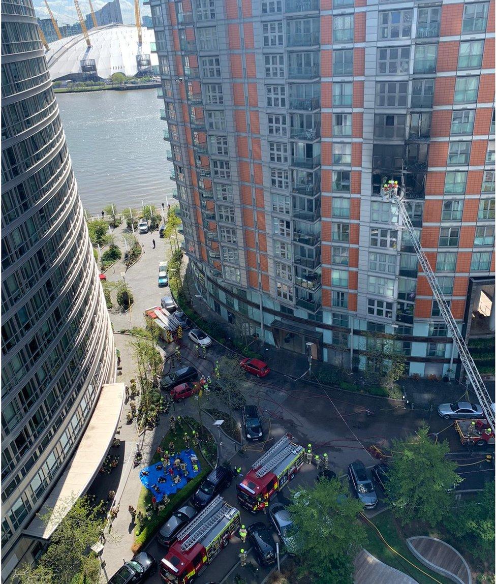 New Providence Wharf fire