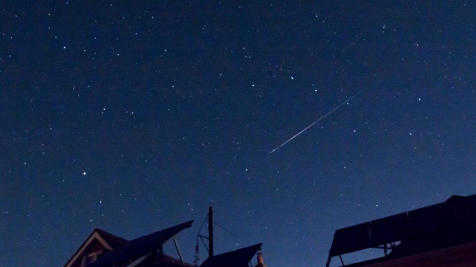 Perseid meteor shower in Hampshire