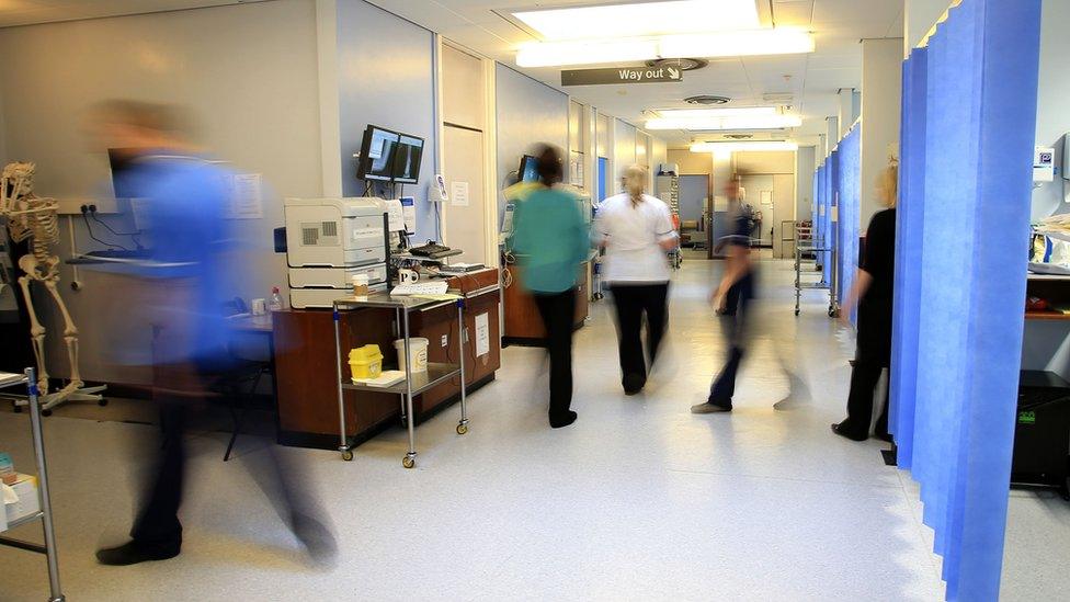 Interior of a hospital ward