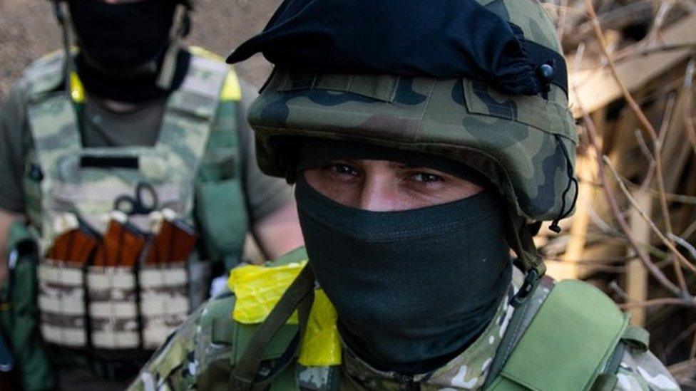 Volodymyr, police unit 'Krybass' Donbas at a military checkpoint