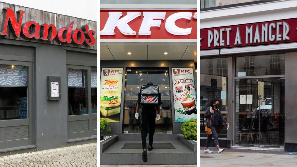 Nando's, Pret and KFC