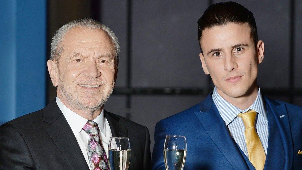 Lord Sugar with Joseph Valente