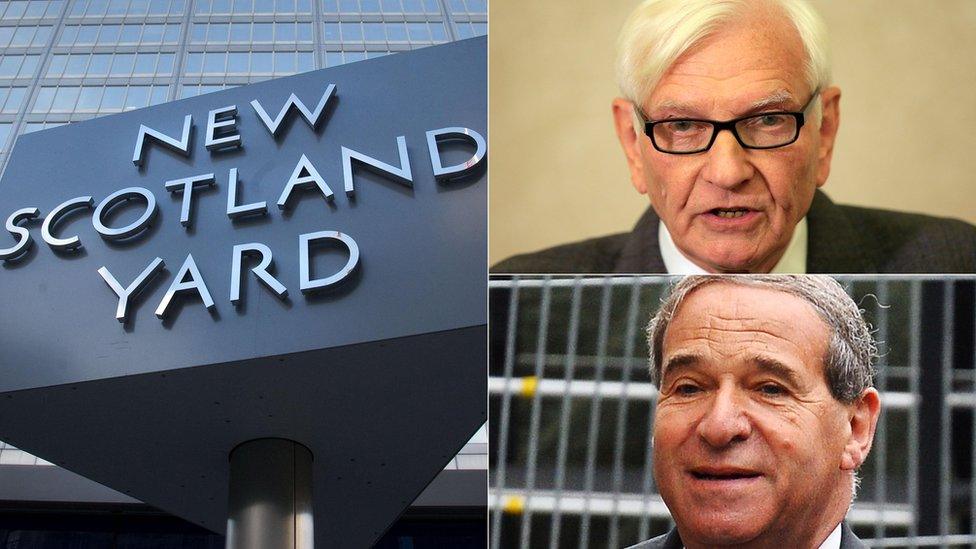 Scotland Yard sign, Harvey Proctor, Lord Brittan