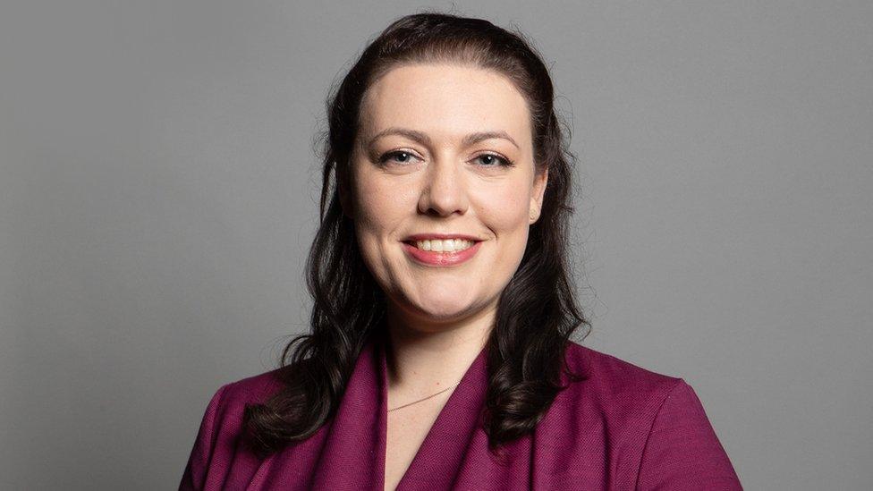 Alicia Kearns MP seen in her official parliamentary portrait photo