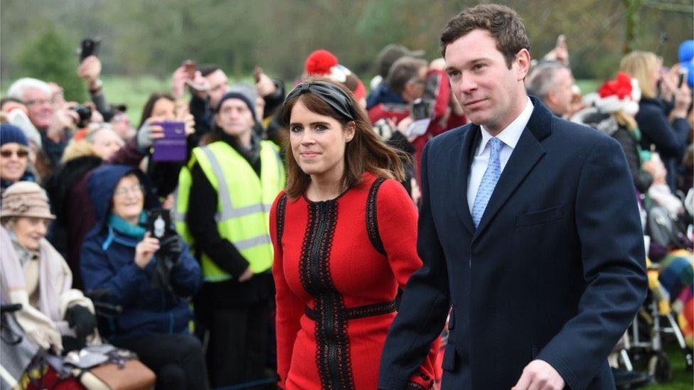 Princess Eugenie of York and her husband Jack Brooksbank