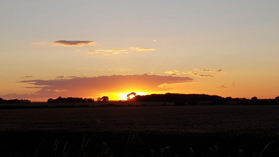 Sunset in Chalgrove