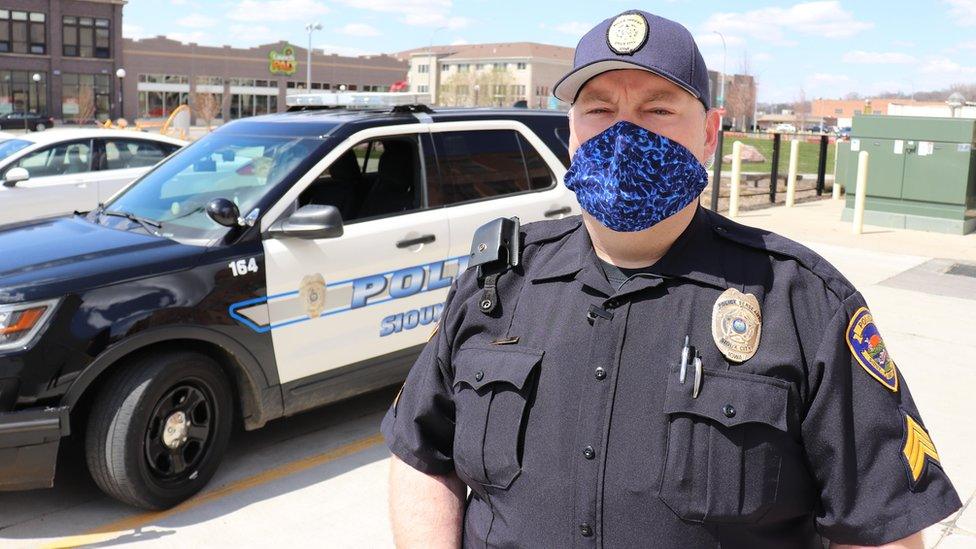 Zach Lewis, a police sergeant in Sioux City, says that he now has more down time during his shift