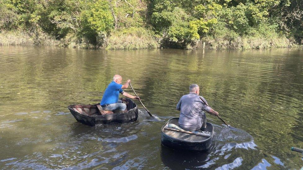 Coracle fishing