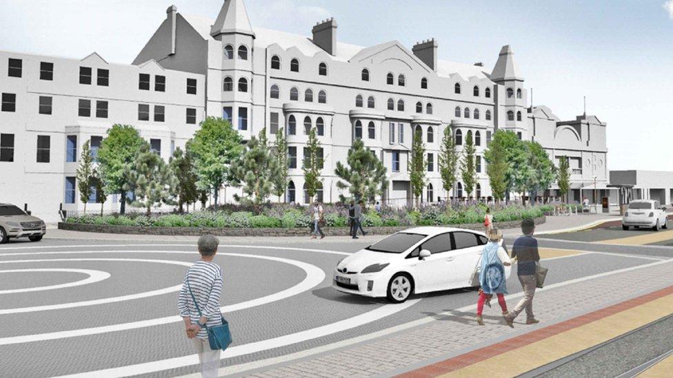 Artist impression of Douglas Promenade, Isle of Man