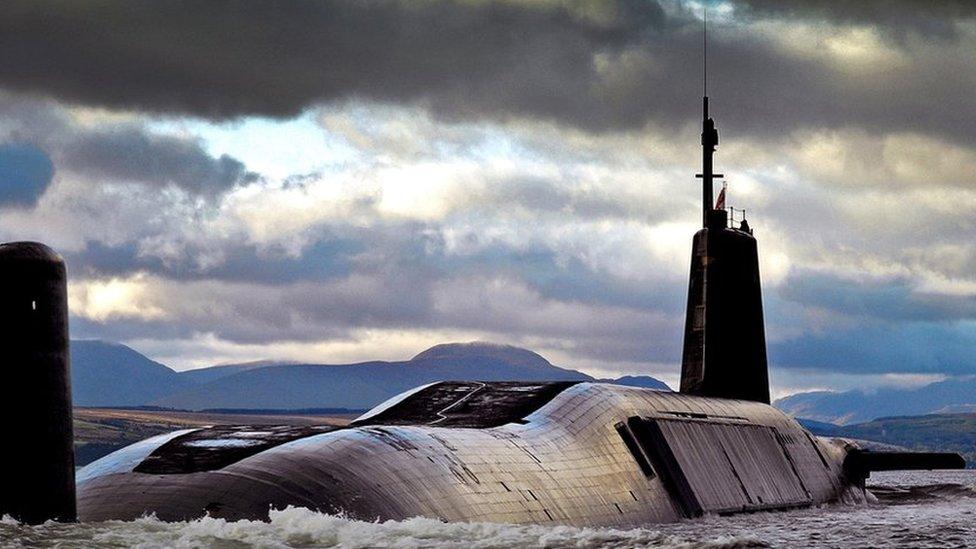 A Royal Navy Trident SSBN