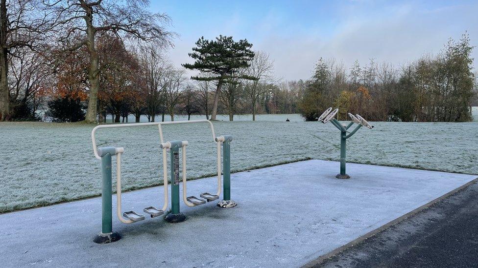 Frosty park