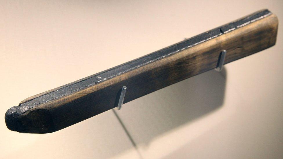 The oldest known pencil in the world, from the collection of Faber-Castell