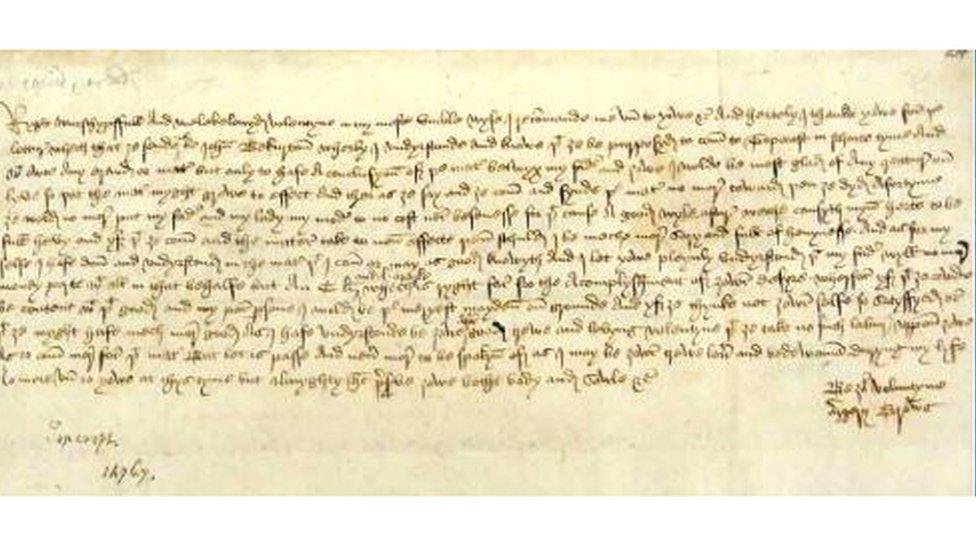 Paston letter