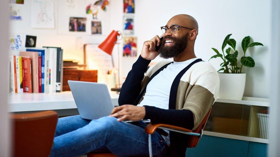 Man working from home