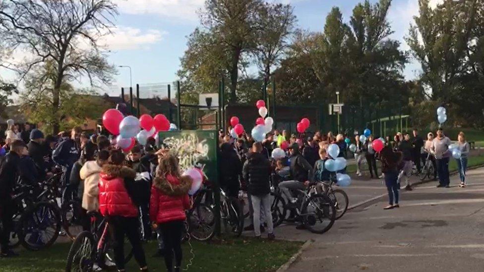 West Park balloon release