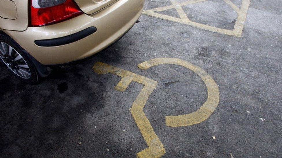 Disabled parking space