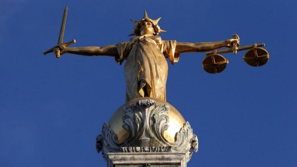 Lady Justice statue at the Old Bailey