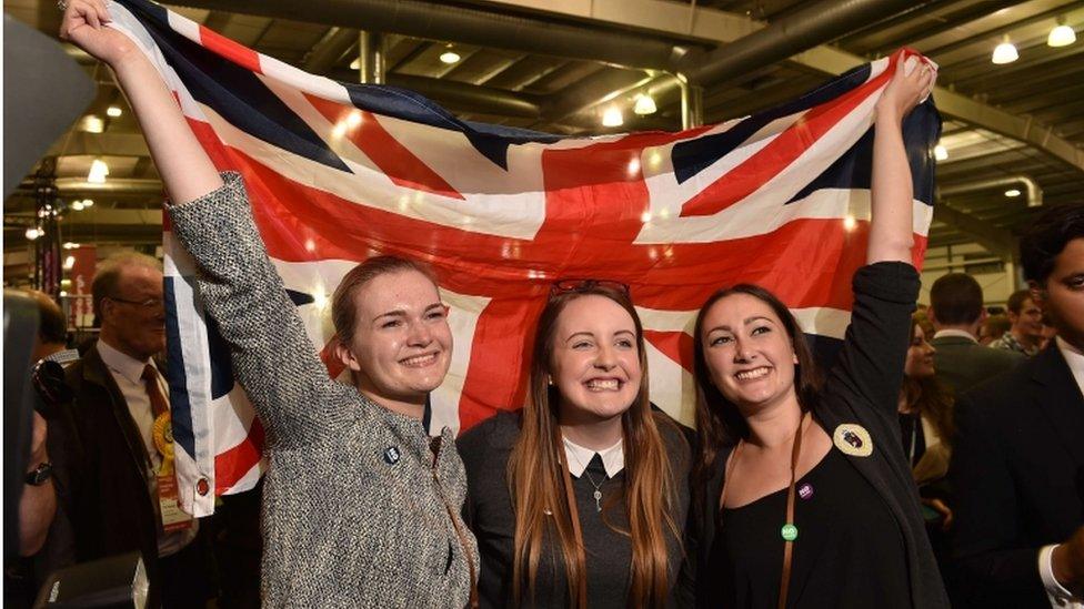 Better Together supporters on referendum night