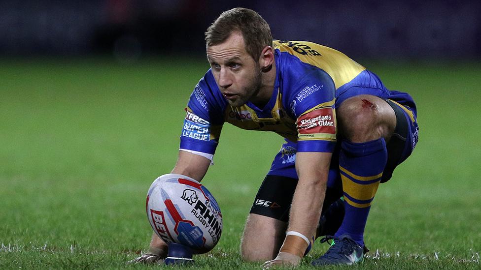 Rob Burrow playing rugby