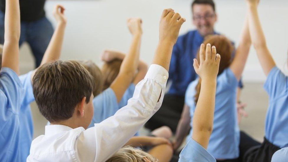 Pupils in a classroom