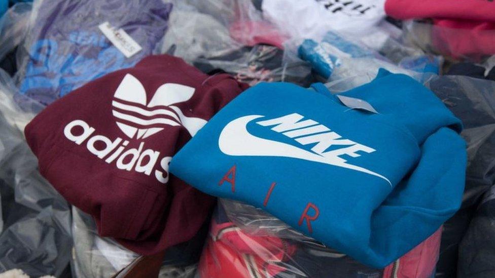 fake goods seized in Torfaen