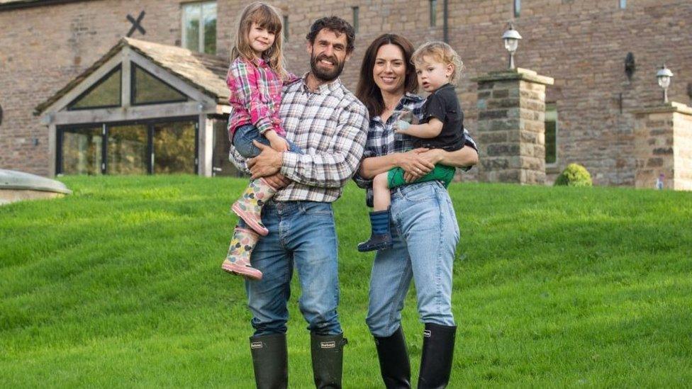 Kelvin Fletcher with his family