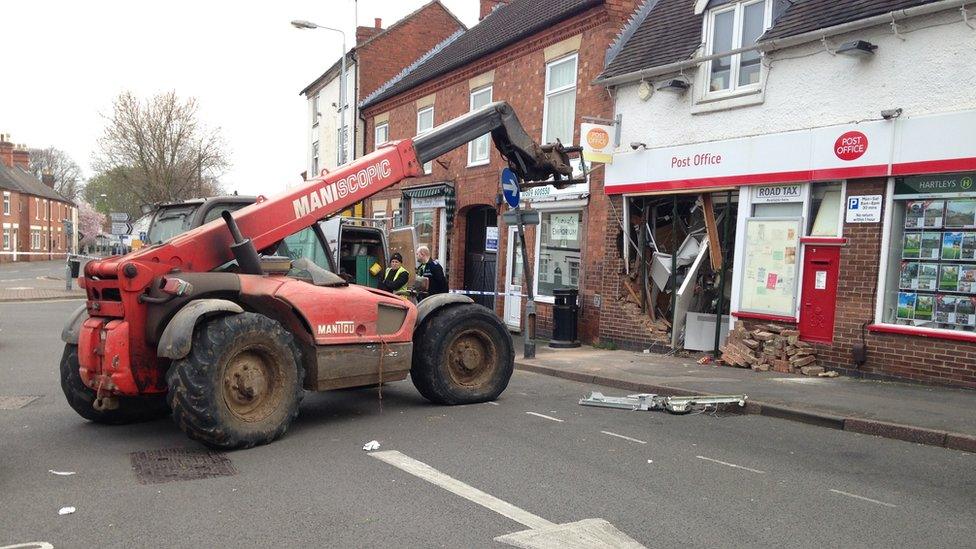 Ram-raid scene