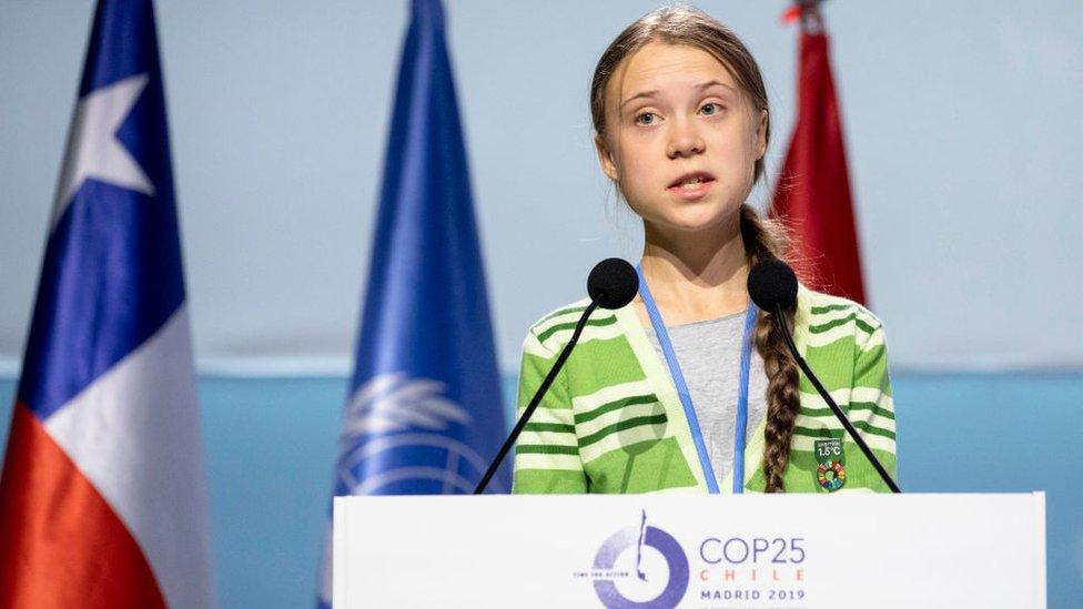 Greta-Thunberg-on-stage-at-COP25.