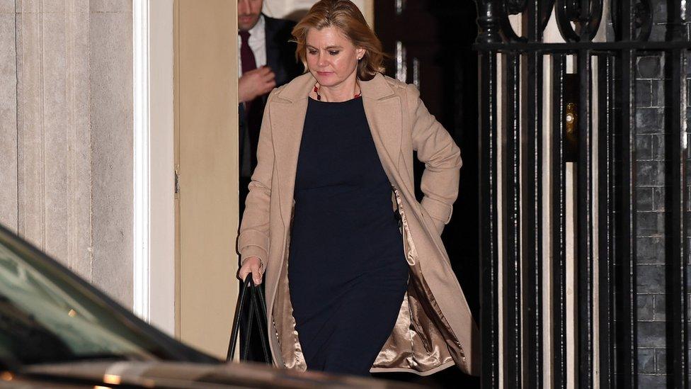 Justine Greening resigned after being offered work and pensions secretary