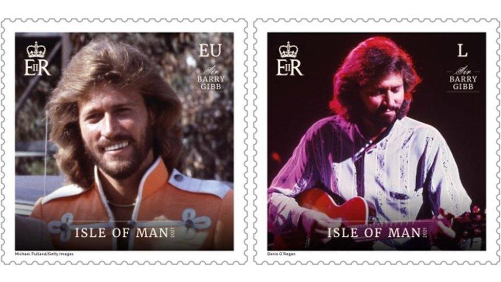 Barry Gibb stamps