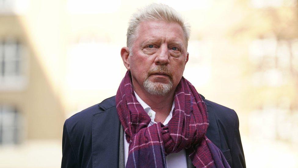 Boris Becker arrives at Southwark Crown Court